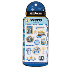 STICKERS BOTELLA WERO AFA 2 PLANCHAS