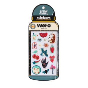 STICKERS BOTELLA WERO TO THE MOON 2 PLANCHAS