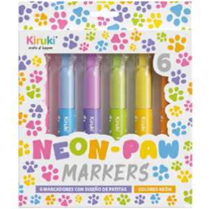 MARCADOR KIRUKI PAW PAW NEON X 6 UN