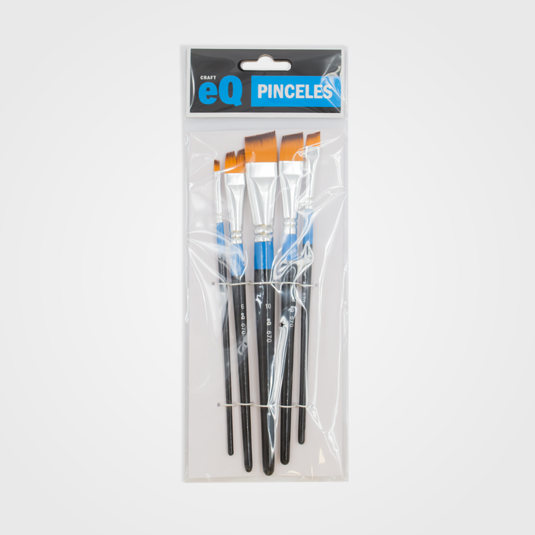 SET EQ ARTE PINCELES MIXTO ANGULAR 670