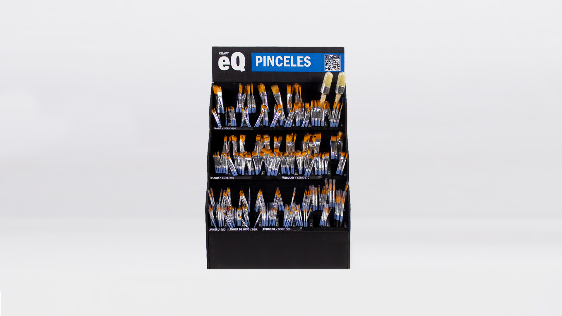 CARGA EXHIBIDOR PINCELES EQ ARTE X 482 UN