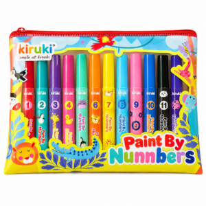 SET STATIONERY KIRUKI PAINT BY NUMBERS PRINCESS + FOREST