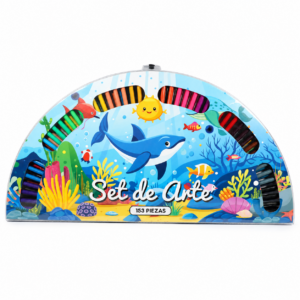 SET ARTE FLUXXO SEMICIRCULO 153 PIEZAS ILUSTRACION