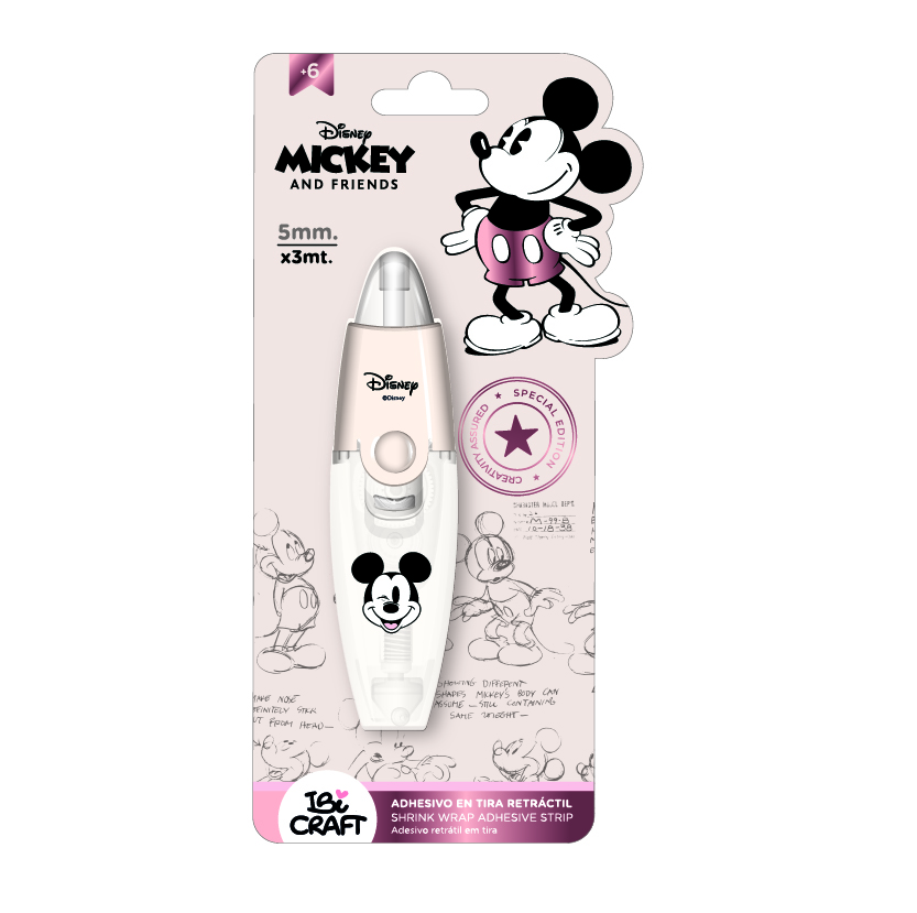 ADHESIVO IBI EN TIRA RETRACTIL MICKEY & FRIENDS