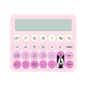 CALCULADORA IBI ROSA MICKEY & FRIENDS