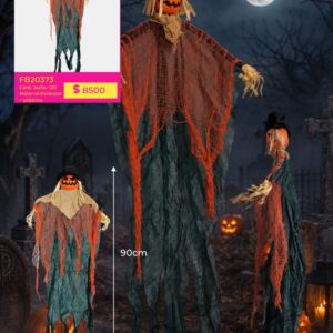 ADORNO HALLOWEEN CALABAZA COLGANTE 90CM (FB20373)