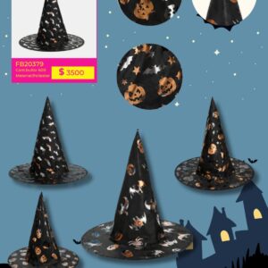 SOMBRERO HALLOWEEN DE BRUJA (FB20379)