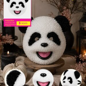 MASCARA HALLOWEEN OSOS PANDA POLIESTER (FB20354)