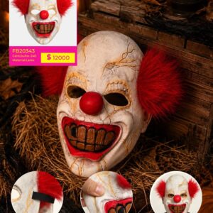 MASCARA HALLOWEEN LATEX PAYASO (FB20343)