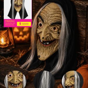 MASCARA HALLOWEEN LATEX BRUJA (FB20344)