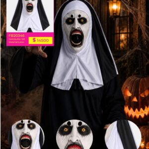 MASCARA HALLOWEEN LATEX MONJA (FB20346)