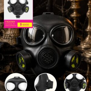 MASCARA HALLOWEEN PLASTICO ANTI GAS (FB20369)