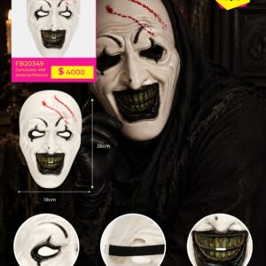 MASCARA HALLOWEEN PLASTICO ART EL PAYASO (FB20349)